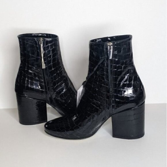 ANKLE BOOTS BLACK PATENT LEATHER - Picture 10 of 13